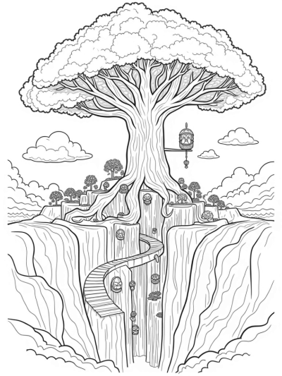 The Ancient Tree and Floating Islands