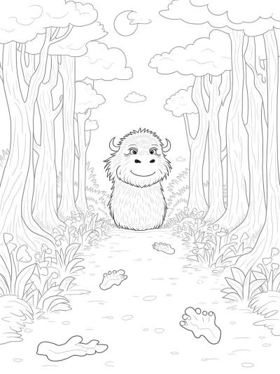 Magical Forest with Gruffalo Rock and Giant Mushrooms