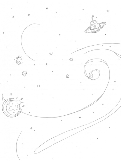 Galactic Playground with Planets and a Teacup Space Station