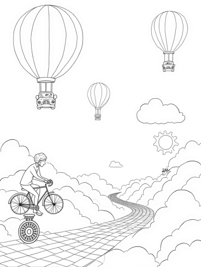 Floating Hot Air Balloons Shaped Like Classic Cars