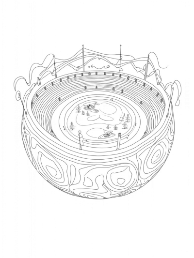 Giant Soccer Ball Sports Arena