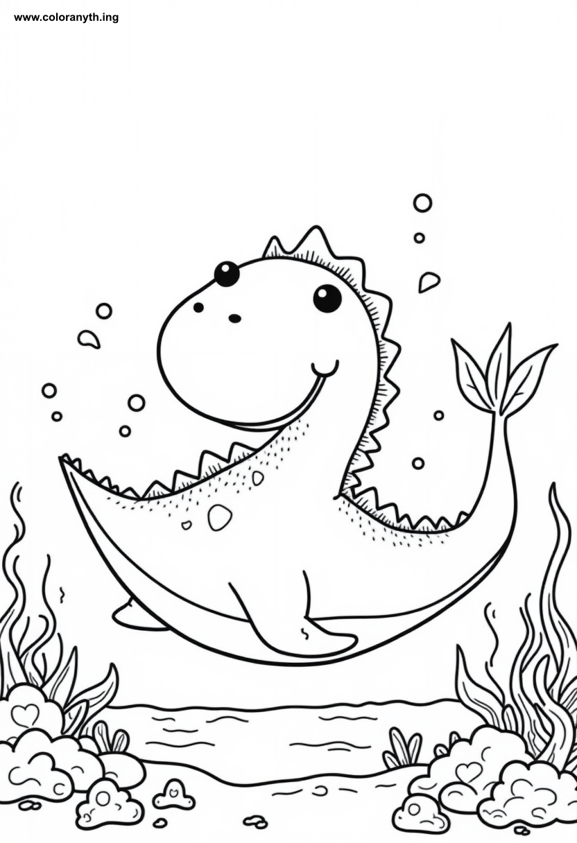 Underwater Scene Coloring Pages